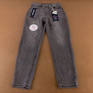 Gem by Gemma Rae Juniors Size 7 Gray Super Stretch Denim Hi Rise Mom Jeans NWT